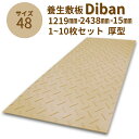ウッドプラスチック 養生敷板 Diban4×8 厚型 片面滑り止めタイプ 1枚/10枚セット ベージュ 板厚13mm 1219mm×2438mm×15mm 農業分野専用敷板【メーカー直送】【代金引換不可】【日祝日配送・時間指定不可】
