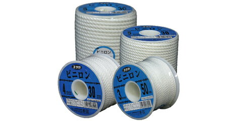 ユタカメイク クレモナロープ ボビン巻き 6mmX30M RV-4