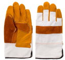 富士グローブ 皮手袋 船具用 茶 フリー 1504【10双セット】【お取り寄せ商品】