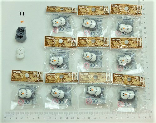 （10個入）フクロウ　グレー消しゴム【まとめ買い 消しゴム 日本製 プレゼント ご褒美 おまけ 景品 おもちゃ こども 文具 ばらまき】