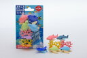ブリスターパック消しゴム 水族館【まとめ買い セットパック 消しゴム 日本製 プレゼント ご褒美 おまけ 景品 おもちゃ こども 文具 ばらまき フィギュア】