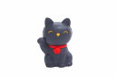 招き猫 ブラック消しゴム 【iwako 消しゴム 日本製 プレゼント ご褒美 おまけ 景品 おもちゃ こども 文具 フィギュア】