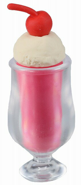 クリームソーダ ピンク消しゴム【iwako 消しゴム 日本製 プレゼント ご褒美 おまけ 景品 おもちゃ こども 文具 フィギュア】