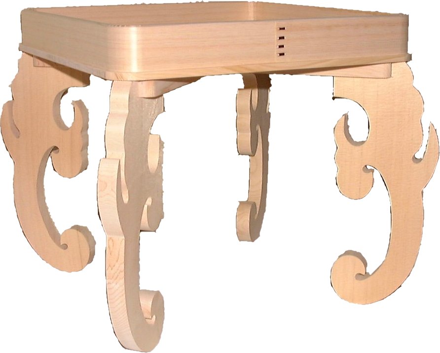 雲脚台 (尾張檜) 5寸 三宝　台　三方