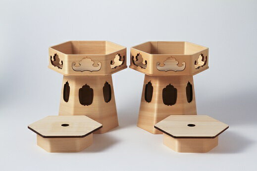 6角 改良 供笥 6寸 (木曽ヒノキ)