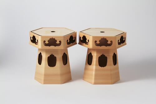 6角 改良 供笥 6寸 (木曽ヒノキ)