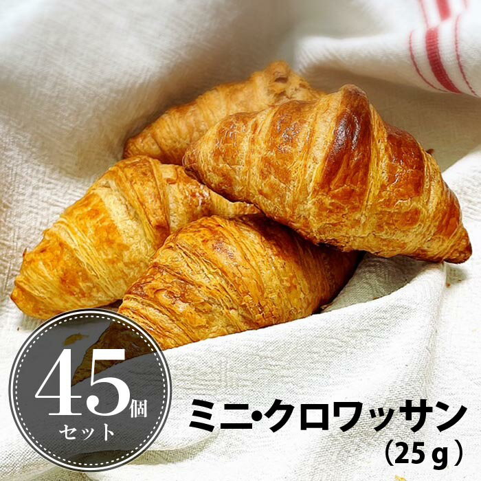 焼くだけ冷凍パン【ル・フルニル・ドゥ・ピエールシリーズ】 ミニ・クロワッサン 【約25g×45個セット】パン 冷凍パン…