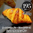 パン 冷凍 焼くだけ ル・フルニル・ドゥ・ピエールシリーズ ミニ・クロワッサン 30g 195個セット 冷凍パン 業務用 フランス産 ショートニング不使用 マーガリン不使用 母の日