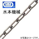 【 送料無料 】 MM 水本機械 ステンレス 一般用レギュラーチェーン 4mm×30m 4-B No.017