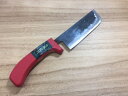 九頭龍川 野菜収穫包丁 三枚打 135mm TY-297 両刃 白二鋼 赤塗安全柄 鍛造 越前打刃物 日本製