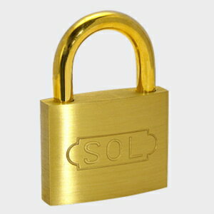 【メール便 可】 SOL HARD シリンダー南京錠 No.2500 40mm