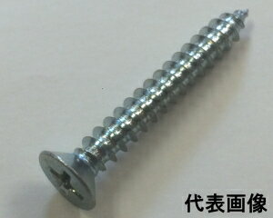 【メール便 可 1個のみ】鉄ユニクロメッキ タッピングビス 皿頭5×16mm 約160本　【在庫のみ】