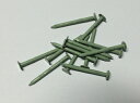 【訳あり 在庫処分品】 カラートタン 釘 #15×25mm 1kg ウグイス色