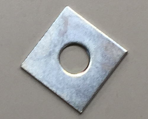 【 メール便 可 100枚まで】 ユニクロ 角座金 M10 (W3/8) M10×28×1.6mm 1