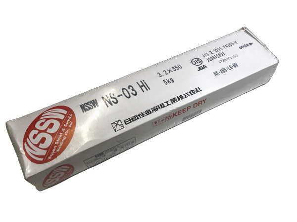 【訳あり】 日鐵住金 軟鋼用溶接棒 NS−03Hi 3.2×5kg 3.2φ×350mm