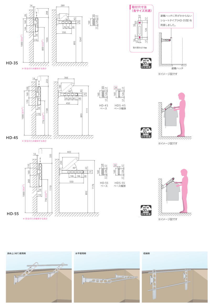 川口技研 腰壁用ホスクリーン HD-35-ST ステンカラー 【1本】 ローコストタイプ 350mm