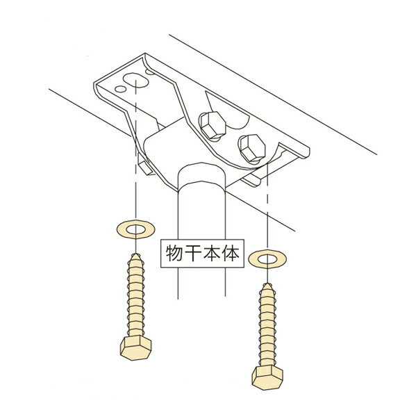 【メール便配送】 川口技研 軽天用ホスクリーン 取付パーツ 木下地ジカ HP-15