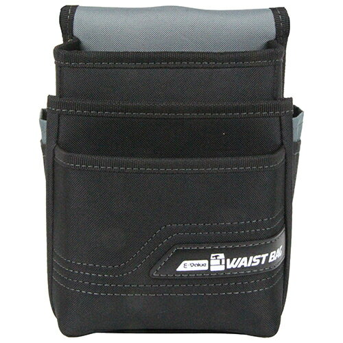 藤原産業 E-Value 腰袋 3段 ブラック EWB-3D-BK