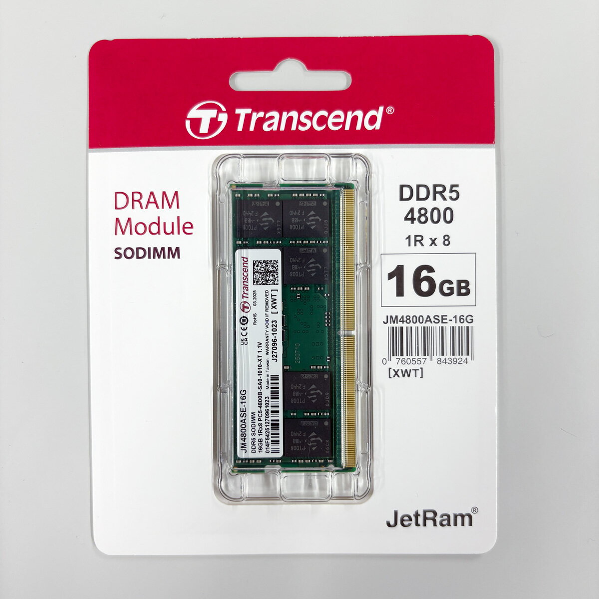 乐天商城 - 【ポイント10倍中】Transcend DDR5 JM4800ASE-16G