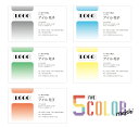 【ポイント10倍中】5カラー名刺 1箱5色入り【片面/100枚】 名刺印刷 名刺作成 fcm002 名刺 作成 印刷