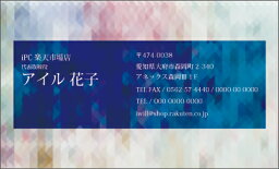 名刺デザイン 名刺カラー 名刺印刷 デザイン名刺 名刺作成 おしゃれ デザイン パターン 横 フルカラー デザイン 名刺 カラー 名刺 d004【片面/100枚】
