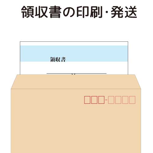 領収書の印刷・郵送