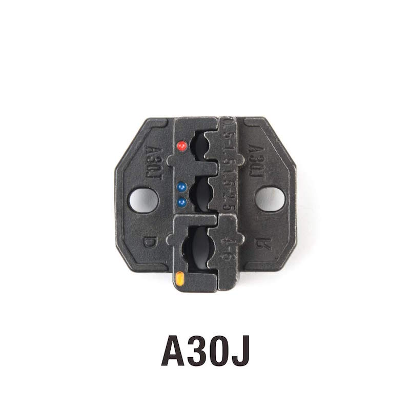 [11/18限定★最大P6倍＋クーポン] IWISS 交換用ダイス ダイス 絶縁被覆 圧着端子 端子 卓上圧着機交換用ダイス アイウィス (A03J 絶縁被覆付圧着端子用 0.5-6.0mm² )