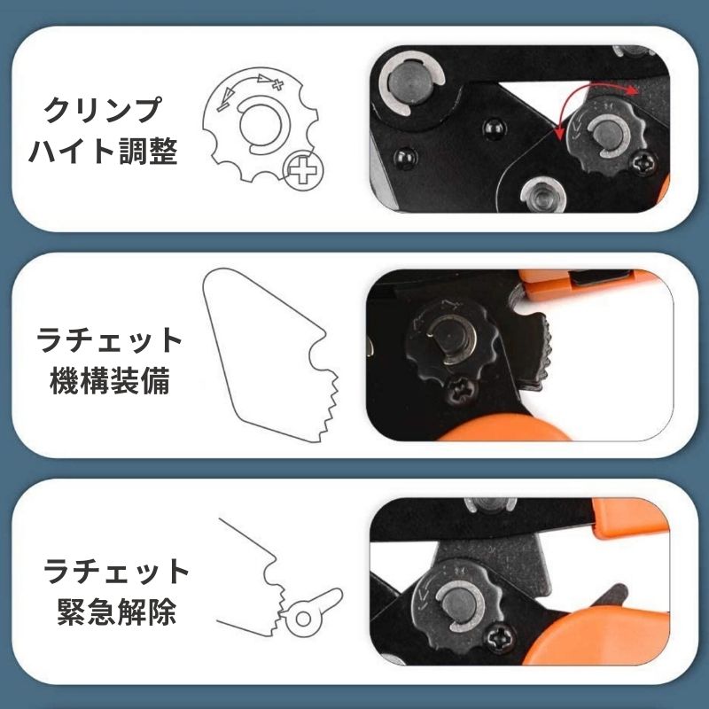 【エントリーでP3倍】IWISS アイウィス BNC SMA 同軸コネクター 光ファイバーコネクター 圧着工具 ラチェット式 SN-03HF