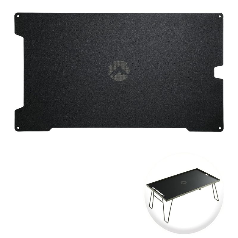 [エントリーでP5倍★11/20＋P4倍] キャンピングムーン フィールドラック 天板 セット アルミ天板 フィールドラック用 アルミ アルミ製 軽量 粉末塗装 ブラック 黒 アルミ製天板 テーブル ラック キャンプ ソロ キャンプ用品 調理台 フィールドラック専用 単品 1枚 T-2308-BK