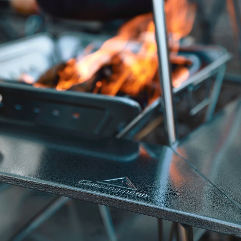 【SSありがとう★20時〜300円OFF対象】キャンピングムーン CAMPINGMOON 囲炉裏テーブル キャンプ バーベキュー BBQ アウトドア テーブル 耐熱 ステンレス ファイアープレイステーブル ローテーブル 焚き火台 焚火台 焚き火 ダイニングテーブル アウトドアテーブル 囲炉裏 iwiss-10002685 IWISS TOOLs 楽天市場店 サンプル画像3