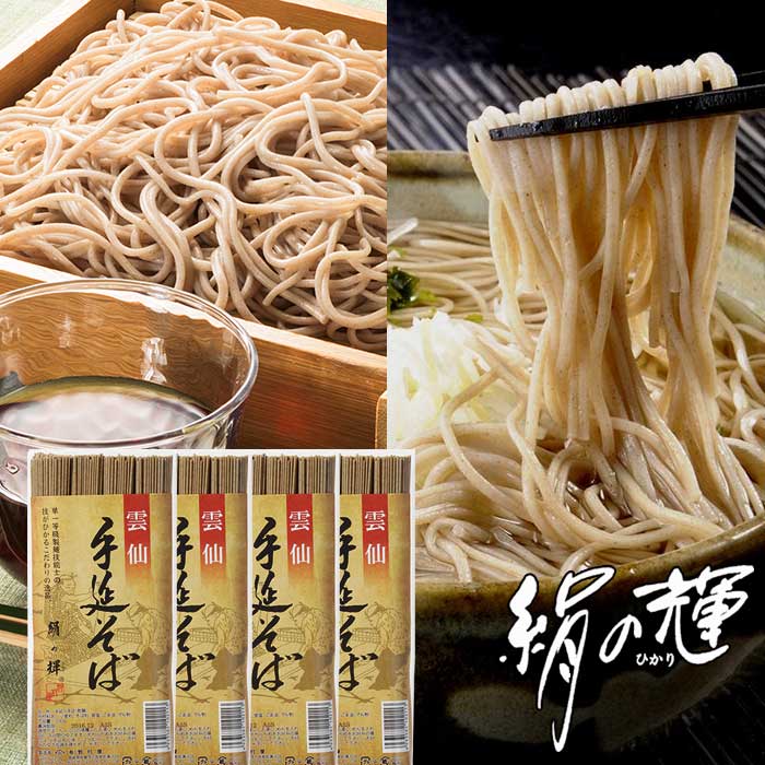 手延べ そば 絹の輝 乾麺 200g×4袋 雲仙手延べそば 野村屋 送料無料 メール便 グルメ食品 産直 年越しそば