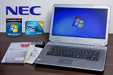 中古ノートパソコン 極上 NEC Office付 Windows7 【送料無料 】 VY25AA-7 中古パソコン Windows7 Home Premium/Core2Duo P8700 2.53GHZ/メモリ 1GB /HDD 80GB/Microsoft Office Personal 2007 word Excel ワード エクエル 選択可 無線LAN外付