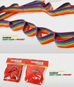 Nomade ハンギングチェーン 送料無料 カラビナ 8個付き デイジーチェーン キャンプ の小物整理に 140cm-最長250cmまで 調節可能 赤通販格安セール情報 楽天 通販