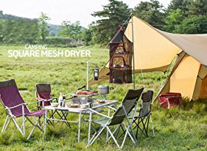キャンプ用 ハンギングドライネット 吊り下げ式 物干しネット 虫除けネット 食器乾燥 バーベキュー 4段 収納ケース付き通販格安セール情報 楽天 通販