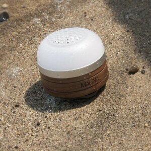 MAGNA (マグナ) 充電式 Bluetooth 防水スピーカー LEDランタン 無垢材 ブラックウォールナット仕様 専用ハードケース付