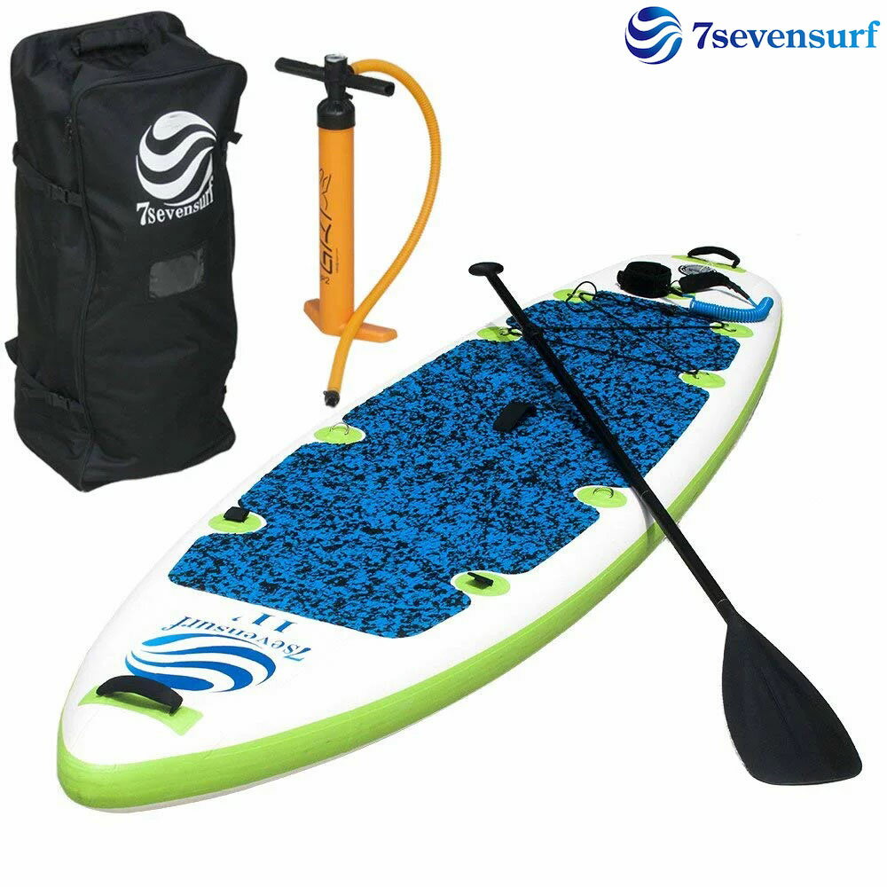 7sevensurf(セブンサーフ) サップボード SUP スタンドアップパドルボード 高強度 4層構造 立体 PVCストラップ方式 採用 11フィートロングモデル