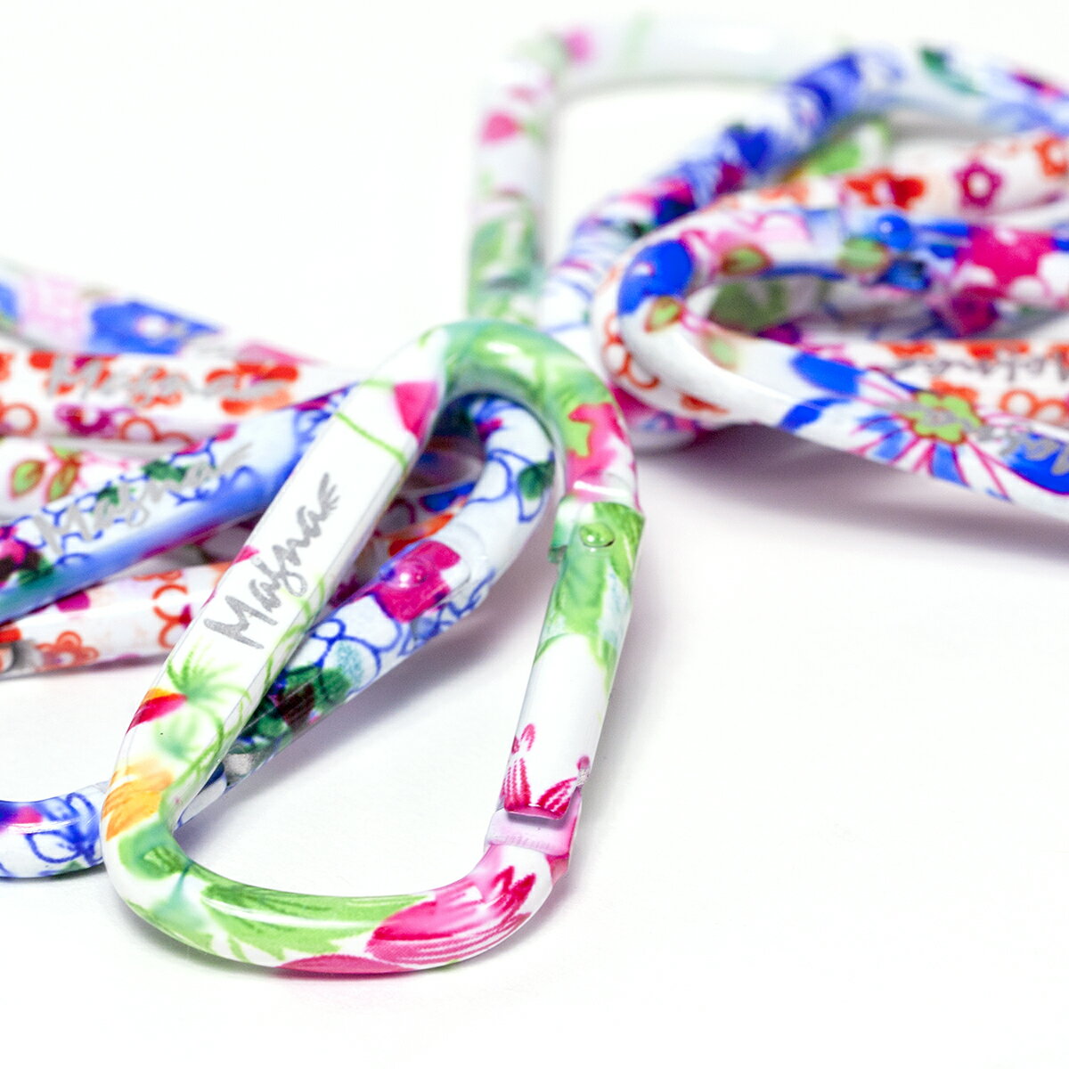 カラビナ かわいい 花柄 4バリエーション カラーセット (4個) 6cm 訳あり アウトレット通販格安セール情報 楽天 通販