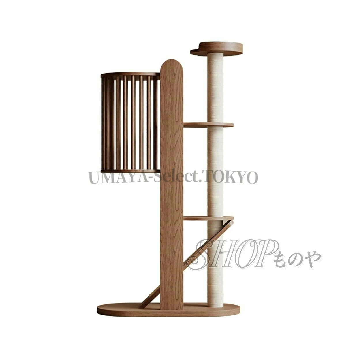 【商品名】キャットタワー 猫タワー 木製 高さ165cm 異臭なし 多頭飼い 猫ハウス 天然サイザル麻紐 爪とぎ キャットツリ 見晴台 運動不足解消 ステップ ストレス解消【価格】65587円【商品説明】? 【多機能の猫楽園、多頭飼いにもおすすめ】見晴らしの良い展望台、隠して眠れる猫ハウス、ゆらゆらのポンポン玩具、広々とした土台など、猫ちゃんが喜ぶ機能が満載しています。くつろぎの空間を作り出し、猫ちゃんが飽きずに楽しめます。可愛い猫ちゃんたちがここで遊んだり、寝たりして、見るだけでも楽しい。慣れないお客さんが来たとき、隠れるのに使う猫ハウス、猫ちゃんのパーソナルスペースを確保しましょう！爪とぎポールもたくさん！猫ちゃんは存分にバリバリ爪とぎできます！多頭飼いにもおすすめです。? 【頑丈で安定したデザイン】支柱となる木材は中実の木材を採用し、支持力が強い。力学的原理に基づいた安定なデザイン、大きな猫ちゃんが遊んでも揺れにくい。下の台座はしっかりと上部の重さと猫ちゃんの重さを支え、猫ちゃんが上り降りでも揺れない、飼い主さんも猫ちゃんも安心で使用いただけます。? 【組み立てカンタン】組み立ての説明書が付属しております。部品明細、組立方法、お手入れ方法など、文字説明と共に、図解でわかりやすく解説します。商品に関するご不明点がありましたら、お気軽にお問い合わせください。24時間以内に必ずご返信い