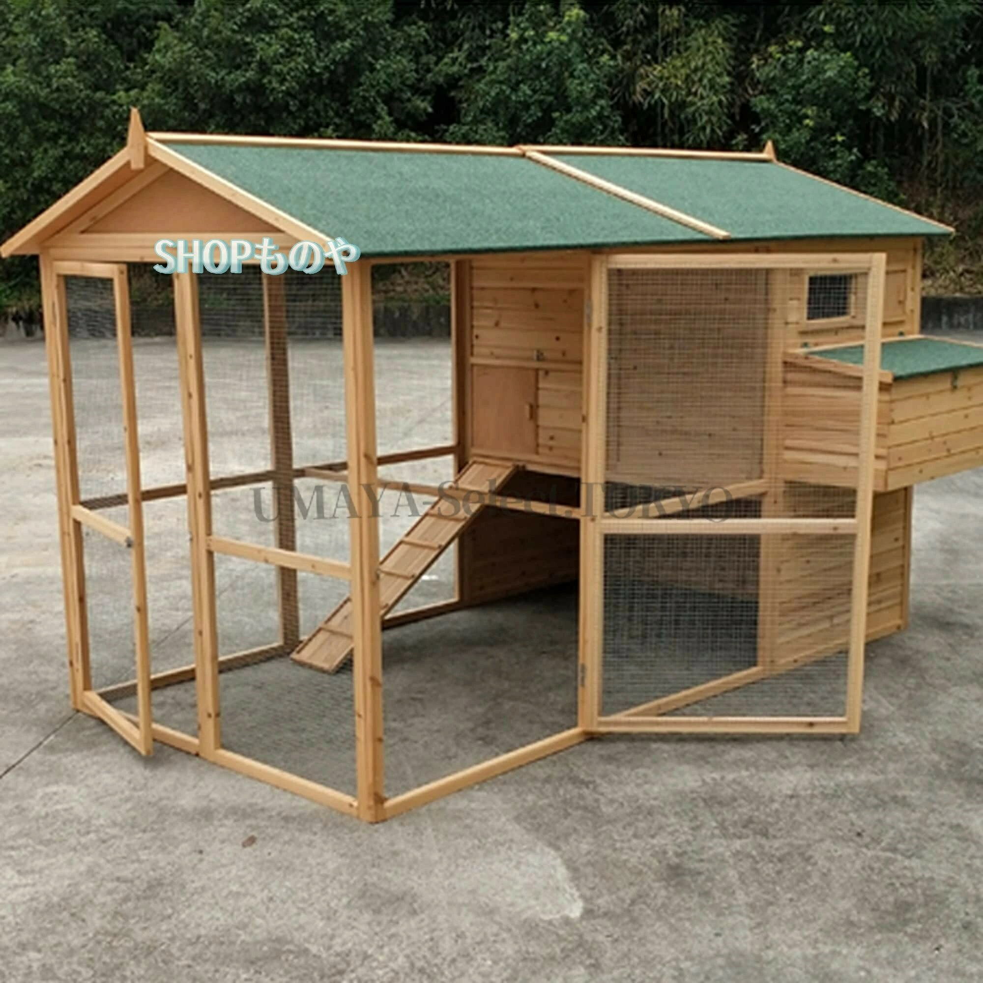 【商品名】鶏小屋大型 屋外チキンコープ 木製マルチレベルヘンハウス ネスティングボックス付き耐候性家禽1520羽の鶏用の大きなチキンコープ【価格】158016円【商品説明】1、 当社の製品に問題がある場合は、お気軽にお問い合わせください。2、輸送中に多少の衝撃が加わる可能性がございます。万が一不具合や破損などがございましたら、部品の再送など対応させていただきますので、お気軽にご連絡くださいませ。3、商品が多いため、発送時に説明書をお送りし忘れることがございます。万が一、説明書が届いていない場合や、商品組み立てに関してご不明点がございましたら、お手数ですがご連絡いただけますようお願い申し上げます。電子版の説明書を再送させていただきますので、どうぞご安心ください。お客様にはご理解いただきますようお願い申し上げます。お客様のご支援が、私たちの励みとなっております。4、特大サイズの荷物のため、配達日時の指定はできません。ご了承ください。 1F 玄関でのお渡し となります。また配達の際に、大変恐縮ですが、お客様ご自身で荷下ろしのご手配をお願いいたします。体積デカい商品のため、運送中万が一小さい破損が起こる場合、壊れた部品を再発送することが対応可能です。返品返金受けかねます。沖縄、北海道、離島などの住所について送料は別途です。ご理解よろしくお願い申し上げます。