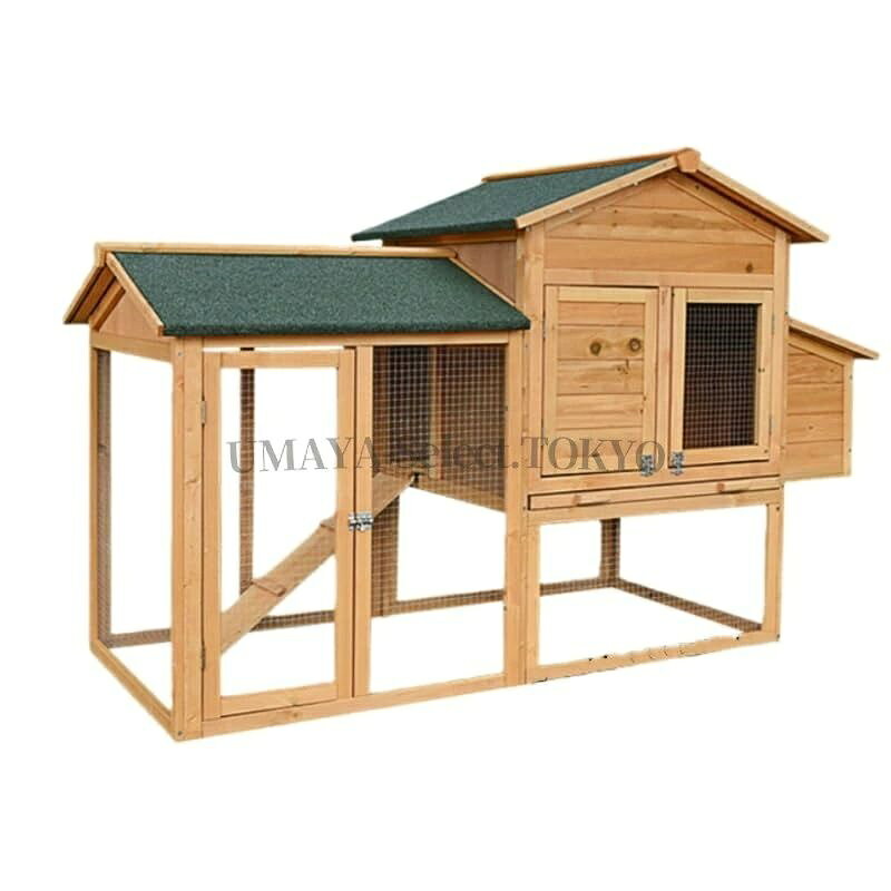 【商品名】【木製デザイン】大型 鶏小屋 屋外 ケージ マルチドア設計 雨よけキャノピー付き 収卵トレイ 組み立て簡単 防犯 ニワトリ 小屋 うさぎ 小動物 飼育 ケージ 庭 ガーデニング【価格】74800円【商品説明】1、 当社の製品に問題がある場合は、お気軽にお問い合わせください。2、輸送中に多少の衝撃が加わる可能性がございます。万が一不具合や破損などがございましたら、部品の再送など対応させていただきますので、お気軽にご連絡くださいませ。3、商品が多いため、発送時に説明書をお送りし忘れることがございます。万が一、説明書が届いていない場合や、商品組み立てに関してご不明点がございましたら、お手数ですがご連絡いただけますようお願い申し上げます。電子版の説明書を再送させていただきますので、どうぞご安心ください。お客様にはご理解いただきますようお願い申し上げます。お客様のご支援が、私たちの励みとなっております。