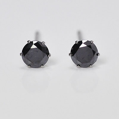 ブラックダイヤモンド ピアス プラチナ・ブラックダイヤ0.3ct スタッドピアス【送料無料】 ブラックダイヤモンド ピアス プラチナ・ブラックダイヤ0.3ct スタッドピアス【送料無料】