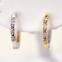 ピアリング イヤリング K18&K18WG・ダイヤモンド0.1ct ピアリング(イヤリング)