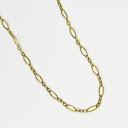 フィガロチェーン ネックレス 幅3.5mm 長さ41cmまたは46cm イエローゴールド ステンレス製