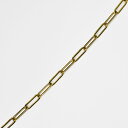 ペーパークリップチェーン ブレスレット 幅4mm 長さ16cm+アジャスター3cm イエローゴールド ステンレス製