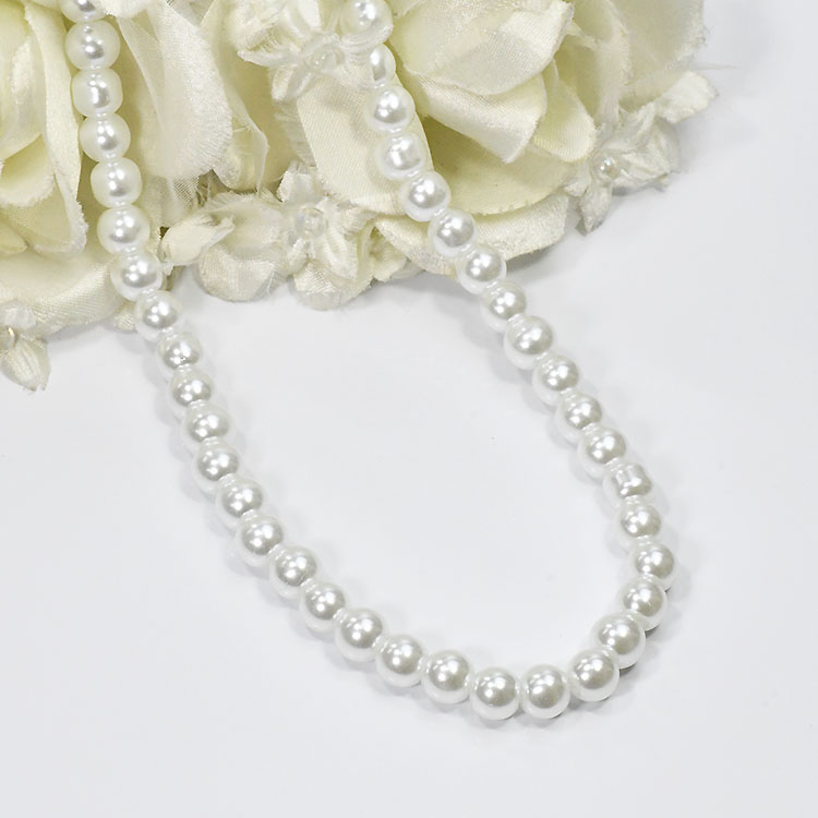 パールネックレス 8mm珠 45cm 冠婚葬祭 イベント フォーマル 真珠 純白 上品