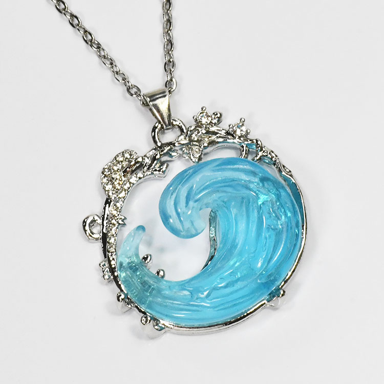 ビッグウェーブ ペンダント 波モチーフ ネックレス 夏 サーフィン パイプライン