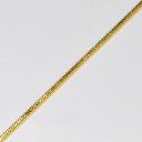 【即納】【メール便送料無料】激安セール!スクエアスネークチェーンネックレス ゴールド 47cm+5cm【ネックレスチェーン】