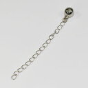【即納】【メール便送料無料】【アクセサリーパーツ】アジャスターエンドパーツ(プラチナカラー)【smtb-m】