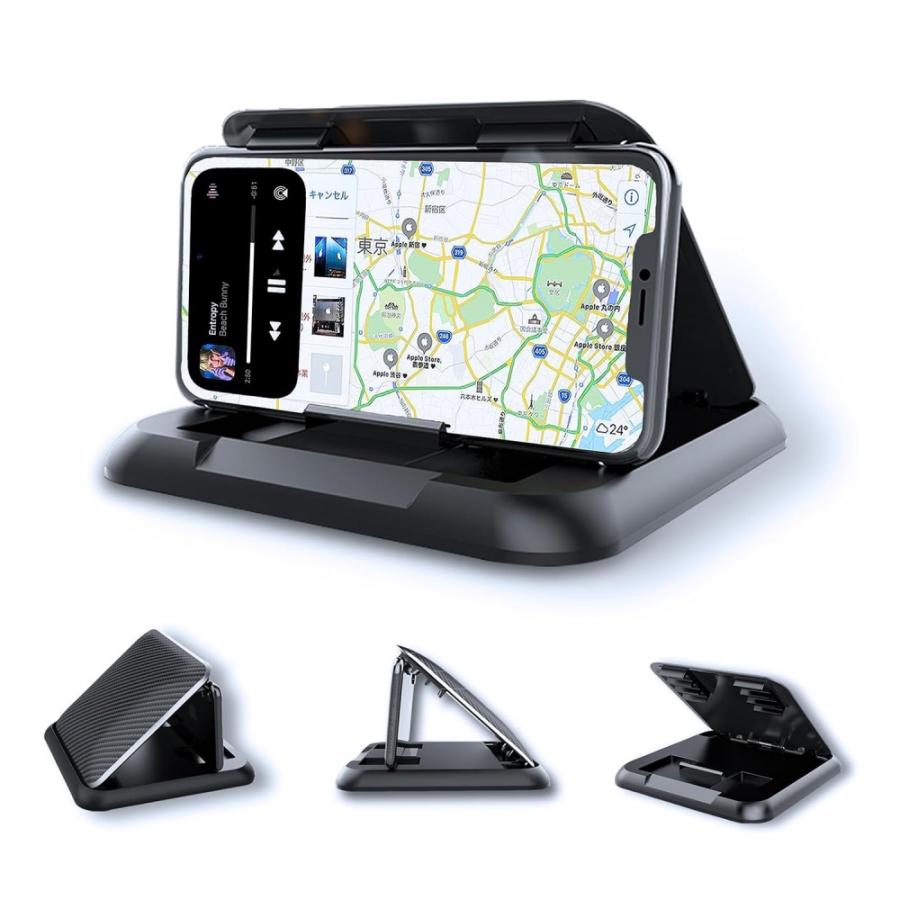 樂天商城 - スマホホルダー 車載ホルダー 自動車 スマホスタンド 直射日光を避ける スマホ車載ホルダー 全車種対応 クリップホルダー 脱着簡単 滑り止め 水洗い可
