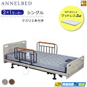 【マットレス・テスリ付】【お届けは設置まで】【正規販売店】高級 電動ベッド アンネルベッド CY-002FT 昇降タイプ 2+1モーター フラット WPポケット マットレス付 CYシリーズ用テスリ2本付 シングル AB0050